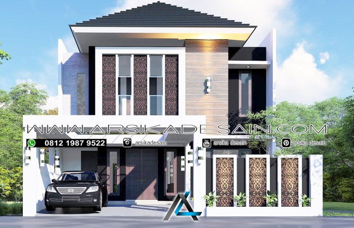 Desain rumah ukuran 2x10