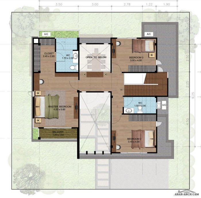 Desain rumah type 200 satu lantai