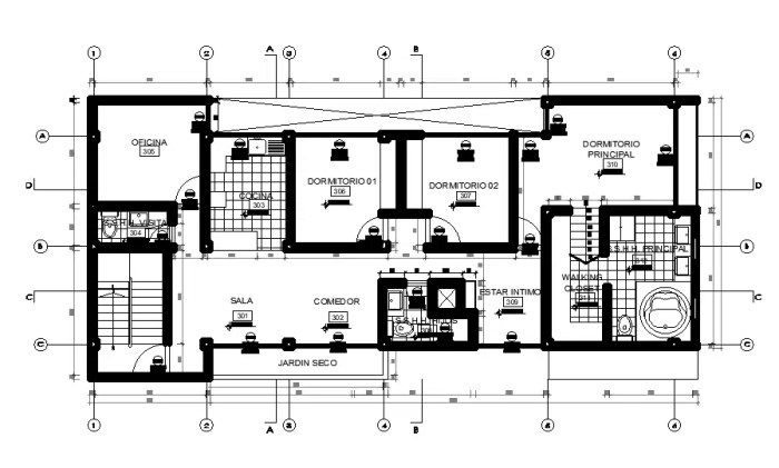 Desain rumah type 200 satu lantai