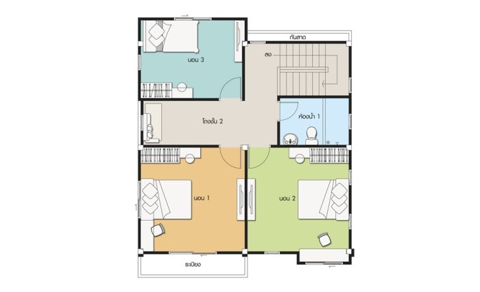 Desain rumah ukuran 8x8m