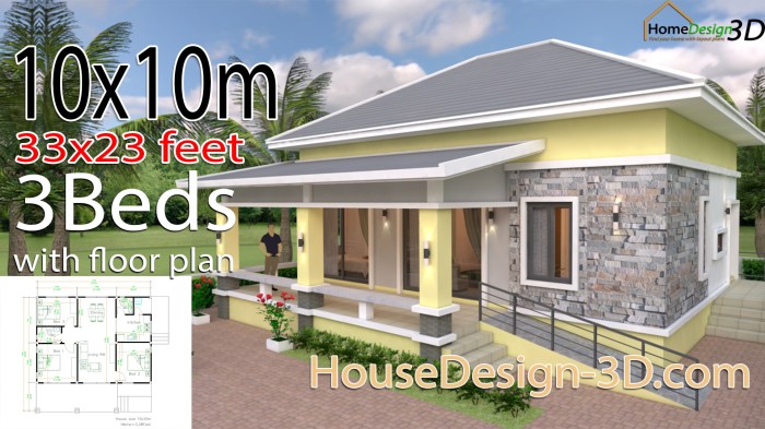 Desain rumah ukuran 2x10