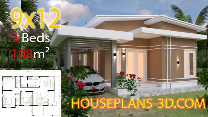 Desain rumah sederhana ukuran 9x12