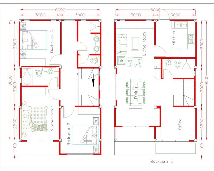 Desain rumah ukuran 6x9 sederhana