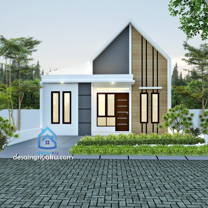 Desain rumah perumahan type 45