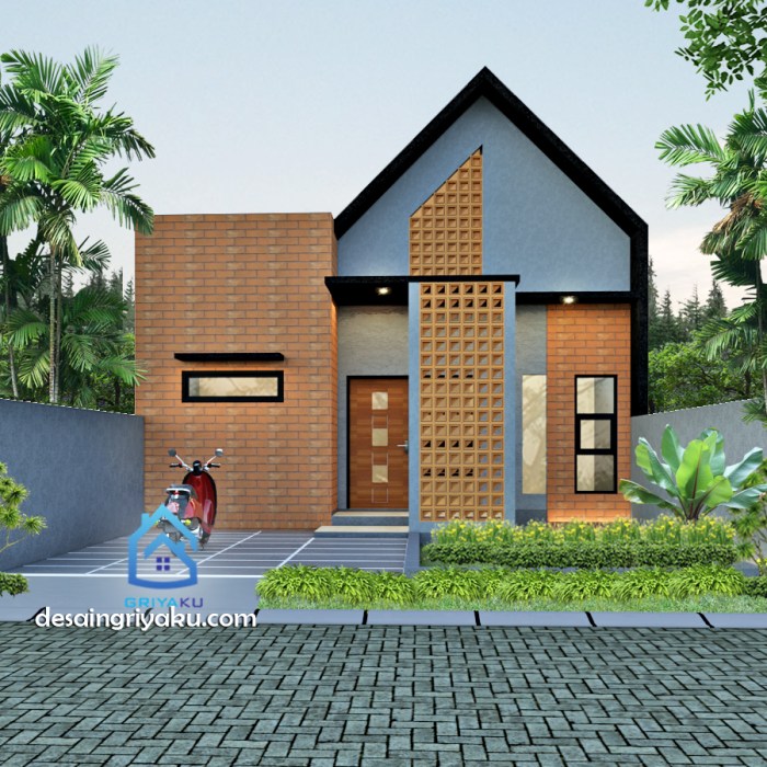 Desain rumah perumahan type 45