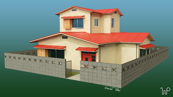 Desain rumah tema doraemon